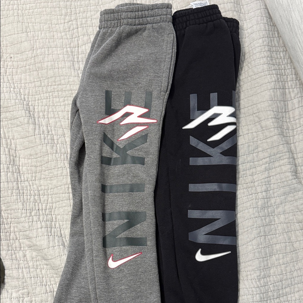 Nike Kids' Gray and Black Sweatpants (2 pair)